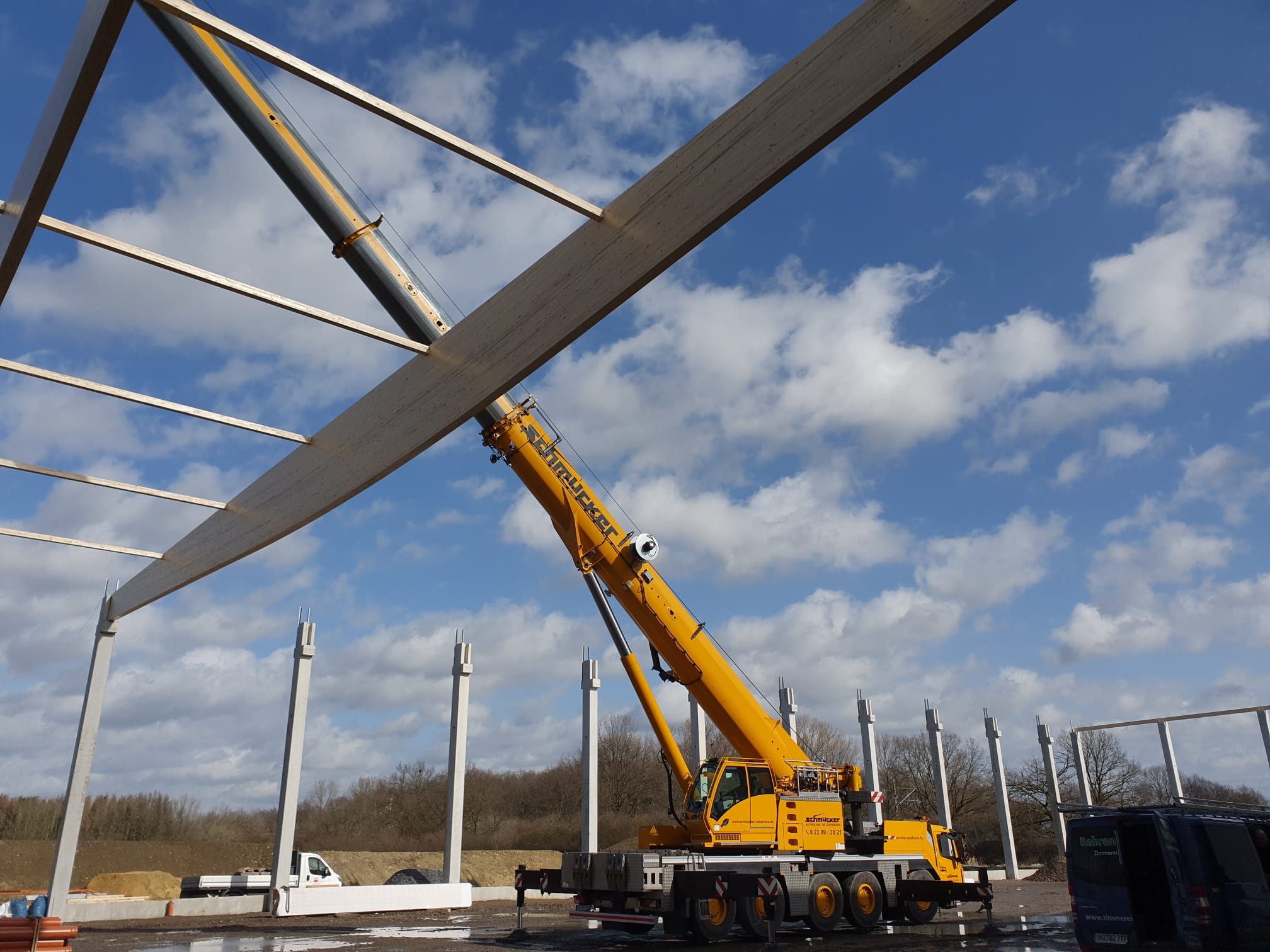 Drensteinfurt – Hallenbau Montagearbeiten